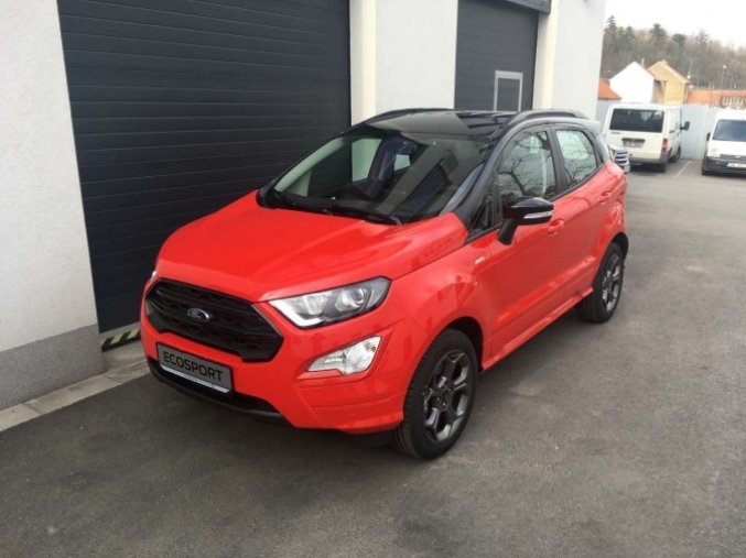 Ford EcoSport, ST-Line, 5dveřová, 1.0 EcoBoost 92 kW/125 k, 6st. manuální, barva červená