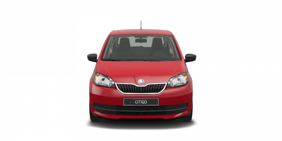 Škoda Citigo, 1,0 MPI 44 kW 5-stup. mech., barva červená