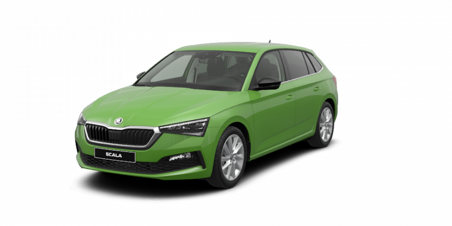 Škoda Scala, 1,0 TSI 85 kW 6-stup. mech., barva zelená