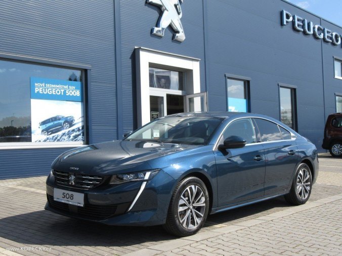 Peugeot 508, ALLURE BlueHDi 180 EAT8, barva modrá