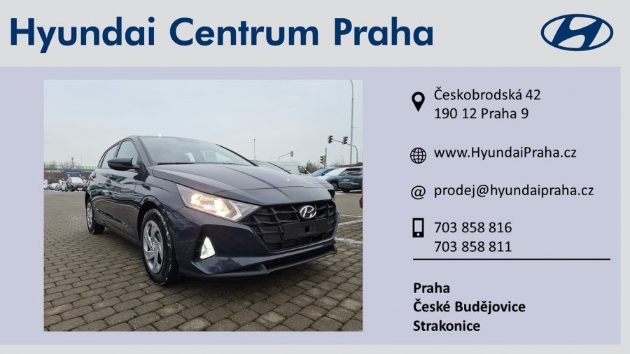 Hyundai i20, 1,2i 62 kW (95 NAT) 5 st. man, barva šedá