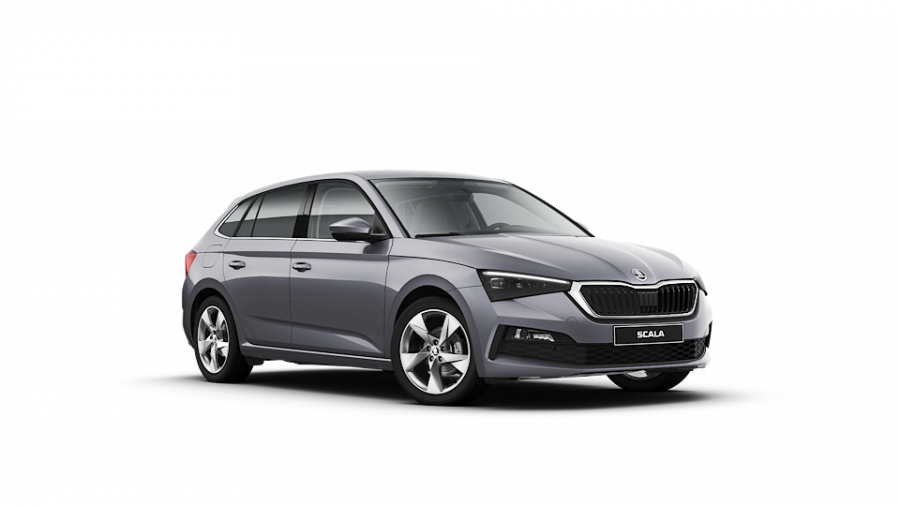 Škoda Scala, 1,5 TSI 110 kW 6-stup. mech., barva šedá