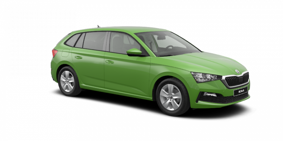 Škoda Scala, 1,0 TSI 85 kW 6-stup. mech., barva zelená