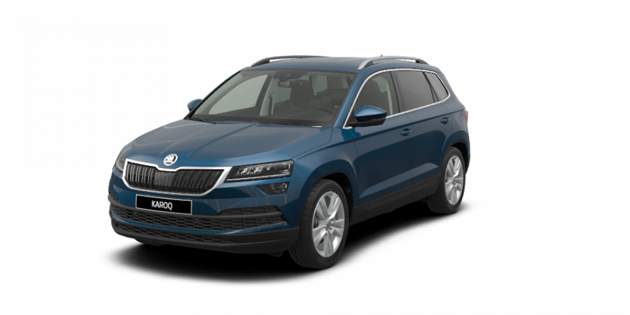 Škoda Karoq, 1,5 TSI 110 kW 7-stup. automat. 4x4, barva modrá