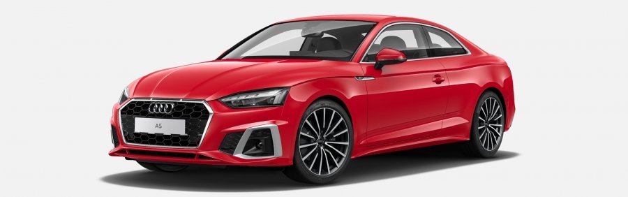 Audi A5, Nové A5 Coupé S line 40 TFSI 150 kW CoD, barva červená