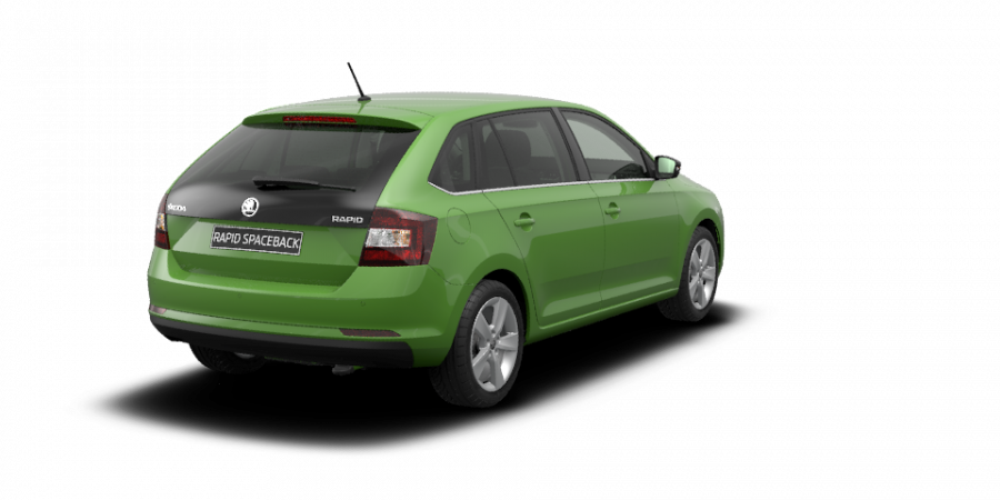 Škoda Rapid, 1,0 TSI 70 kW 5-stup. mech., barva zelená