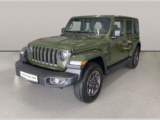 Jeep Wrangler, 2.0T GME 272k 8AT 80th Anniver, barva zelená