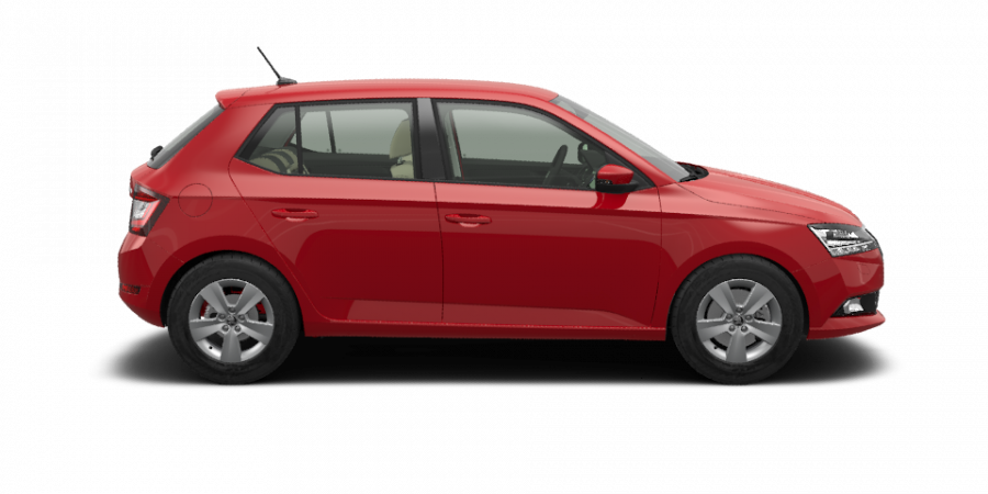 Škoda Fabia, 1,0 TSI 70 kW 5-stup. mech., barva červená