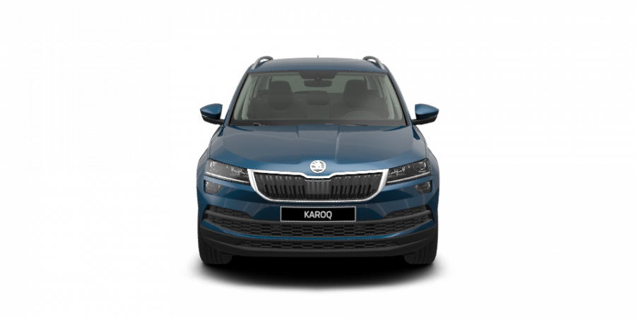 Škoda Karoq, 1,5 TSI 110 kW 7-stup. automat., barva modrá