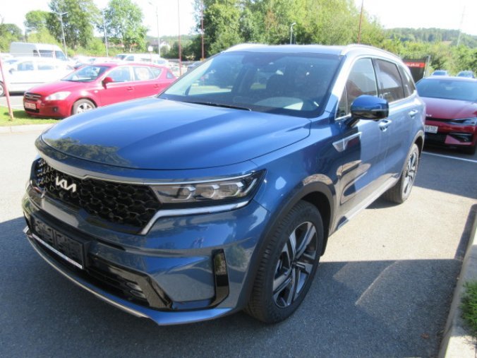 Kia Sorento, 1,6 T-GDi HEV 4x4 6AT PREMIUM, barva modrá