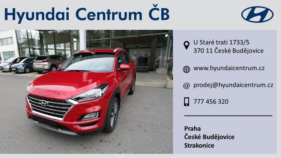 Hyundai Tucson, 1,6 CRDi 100 kW (diesel) 6 st. man 4×4, barva červená