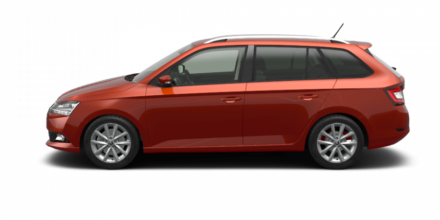 Škoda Fabia, 1,0 TSI 70 kW 5-stup. mech., barva oranžová