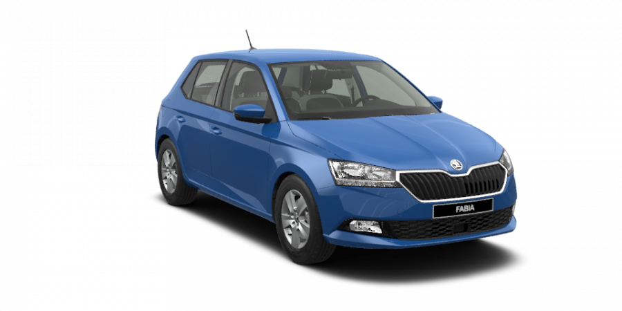 Škoda Fabia, 1,0 TSI 70 kW 5-stup. mech., barva modrá