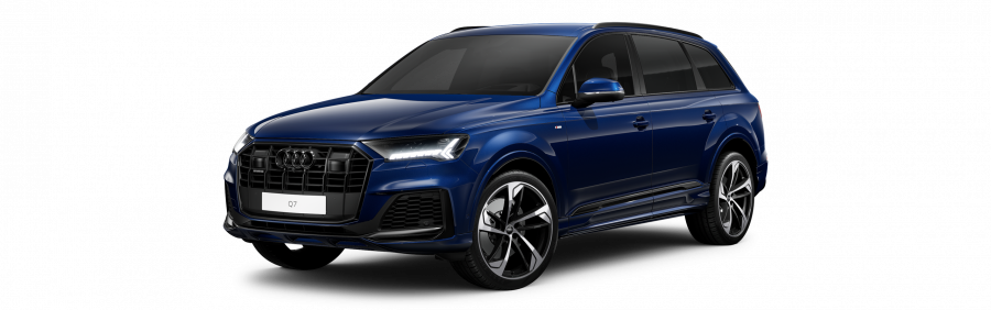 Audi Q7, Q7 S line 55 TFSI quattro, barva modrá