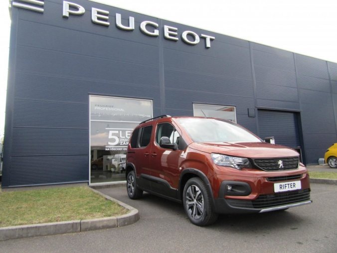 Peugeot Rifter, GT LINE 1,5BHDi 130k MAN6, barva oranžová