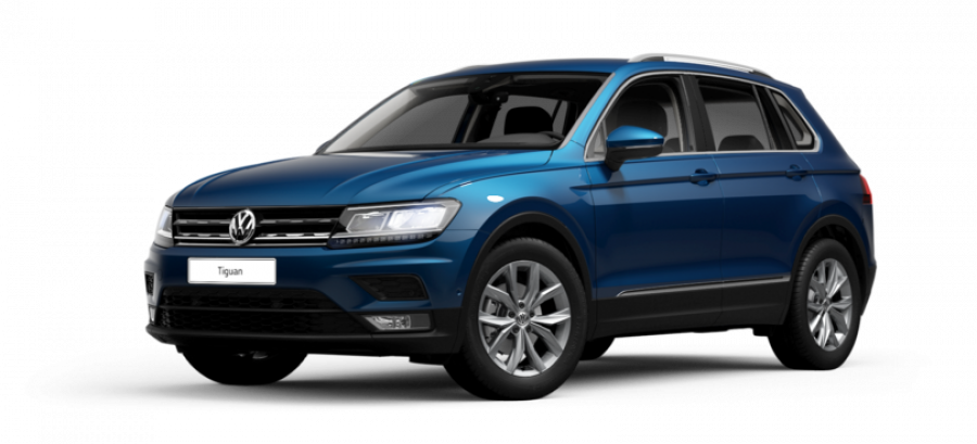 Volkswagen Tiguan, Maraton Edition 1,5 TSI ACT 7DSG, barva modrá