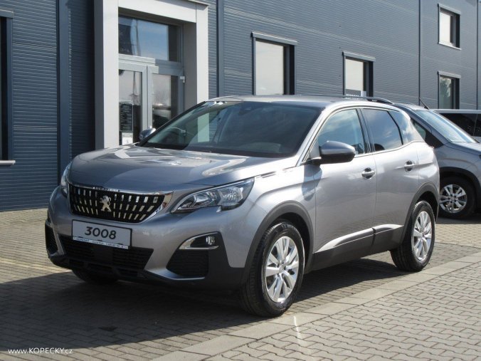 Peugeot 3008, Active 1.5 BlueHDi 130 S&S MAN, barva stříbrná