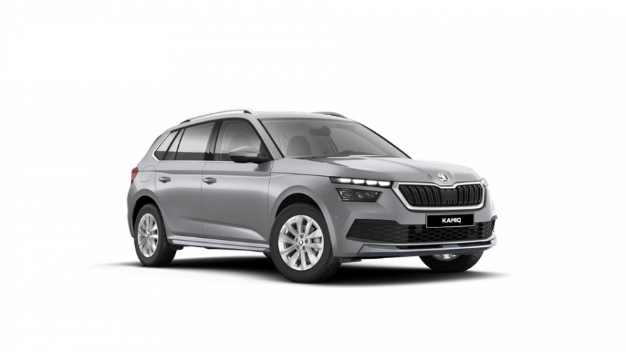 Škoda Kamiq, 1,5 TSI 110 kW 6-stup. mech., barva stříbrná