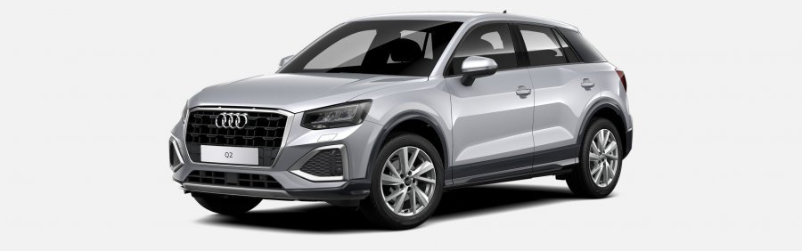 Audi Q2, Q2 Advanced 35 TFSI 110kW CoD, barva stříbrná