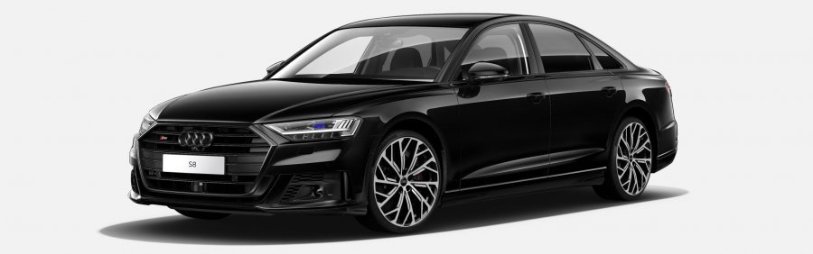 Audi A8, S8 TFSI 420 kW quattro, barva černá