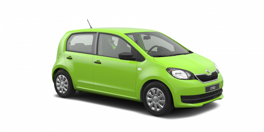 Škoda Citigo, 1,0 MPI 50 kW 5-stup. mech., barva zelená