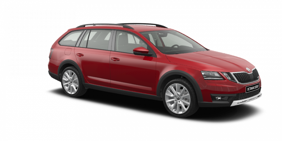 Škoda Octavia, 2,0 TDI 135 kW 7-stup. automat. 4x4, barva červená