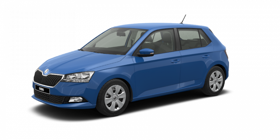 Škoda Fabia, 1,0 MPI 44 kW 5-stup. mech., barva modrá