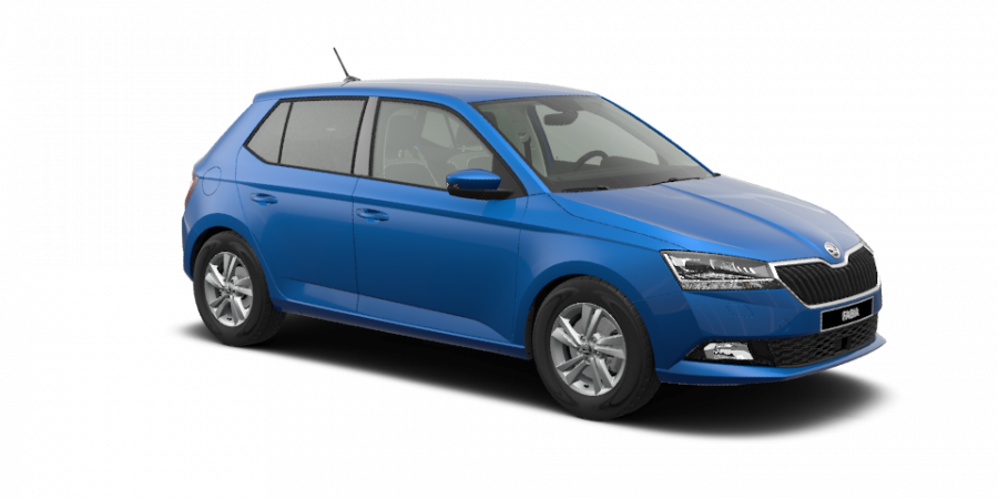 Škoda Fabia, 1,0 TSI 70 kW 5-stup. mech., barva modrá