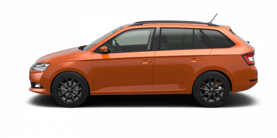 Škoda Fabia, 1,0 TSI 81 kW 6-stup. mech., barva oranžová