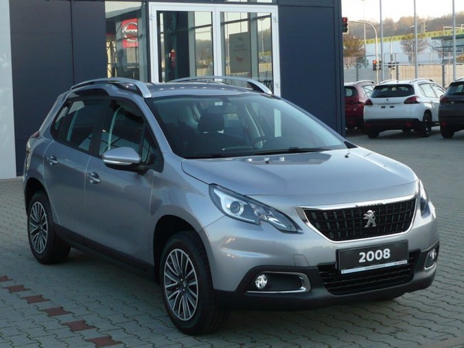 Peugeot 2008, ACTIVE 1,2PureTech 82k MAN5 + SENZORY + VÝHŘEV + AUTO AC, barva šedá