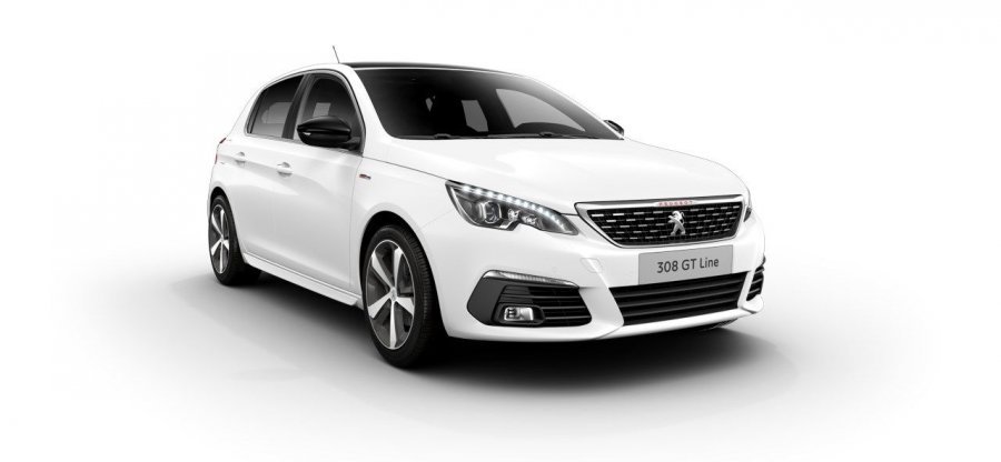 Peugeot 308, GT LINE 1.5 BlueHDi 130 S&S MAN6 tažné, barva bílá