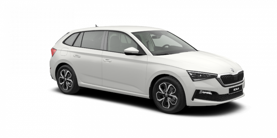 Škoda Scala, 1,0 TSI 85 kW 6-stup. mech., barva bílá