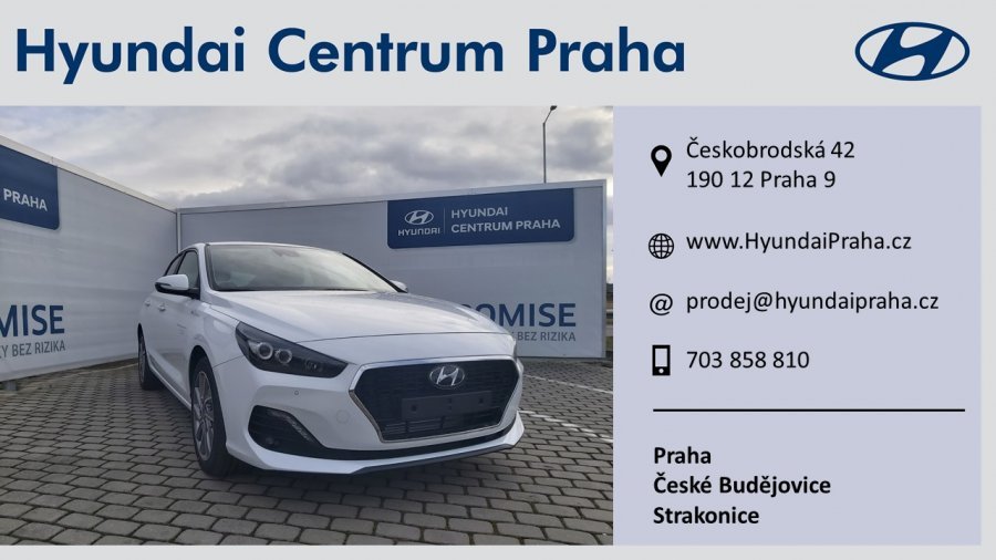 Hyundai i30, 1,4 T-GDI 103 kW (95 NAT) 6 st. man, barva bílá