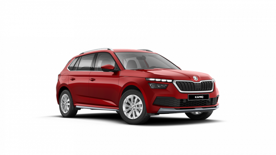 Škoda Kamiq, 1,0 TSI 81 KW 6-stup. mech., barva červená