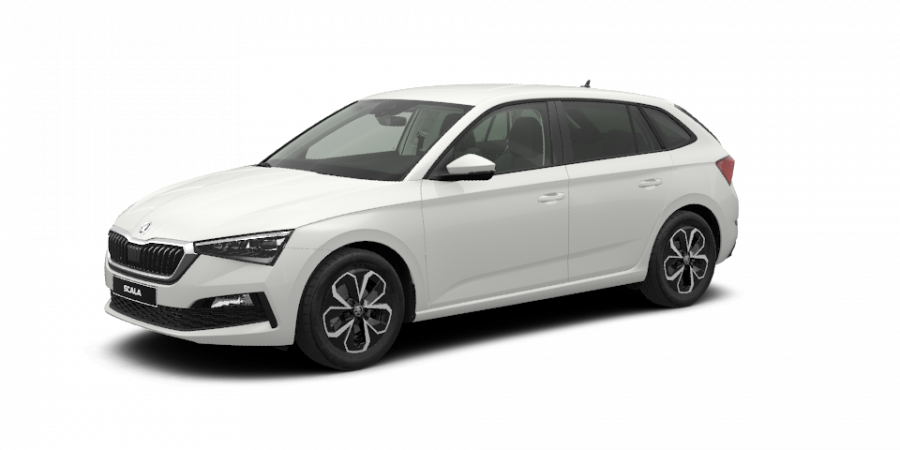 Škoda Scala, 1,0 TSI 85 kW 6-stup. mech., barva bílá