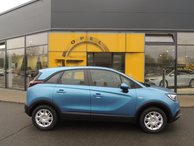 Opel Crossland X, SMILE 1.2T 81kW/110k AT6, barva modrá