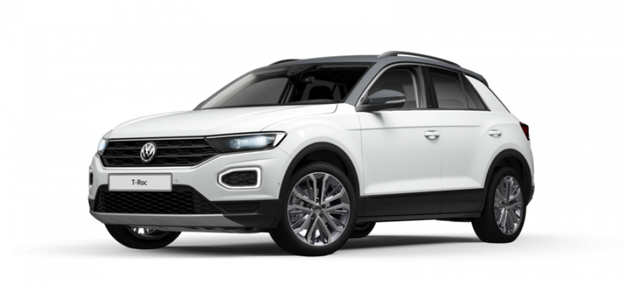 Volkswagen T-Roc, Design 1,0 TSI 6G, barva bílá