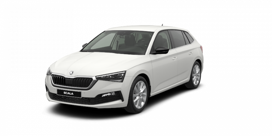 Škoda Scala, 1,0 TSI 85 kW 6-stup. mech., barva bílá