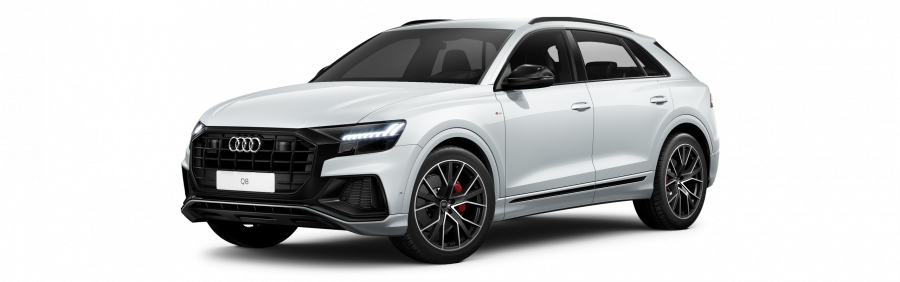 Audi Q8, Q8 50 TDI quattro, barva bílá