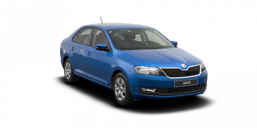 Škoda Rapid, 1,0 TSI 70 kW 5-stup. mech., barva modrá