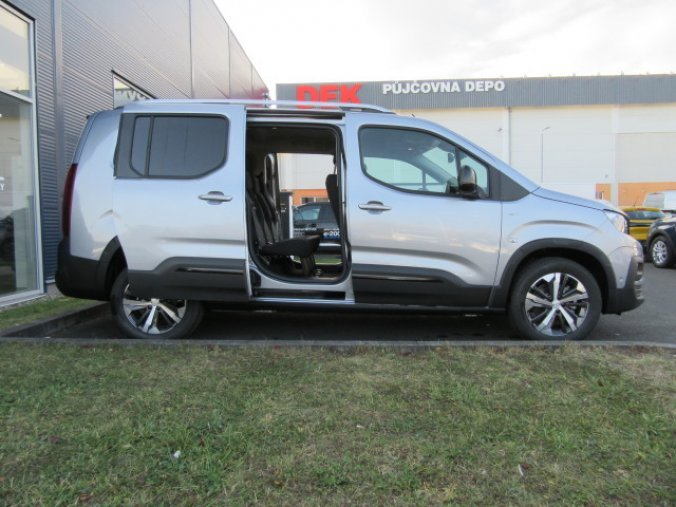 Peugeot Rifter, LONG GT 1.5 BlueHDi 130k MAN6, barva stříbrná