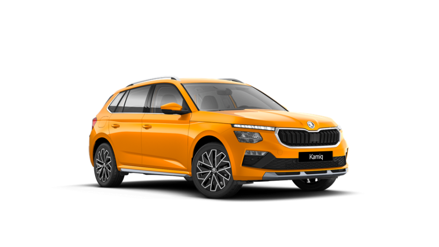 Škoda Kamiq, 1,5 TSI 110 kW 6-stup. mech., barva oranžová