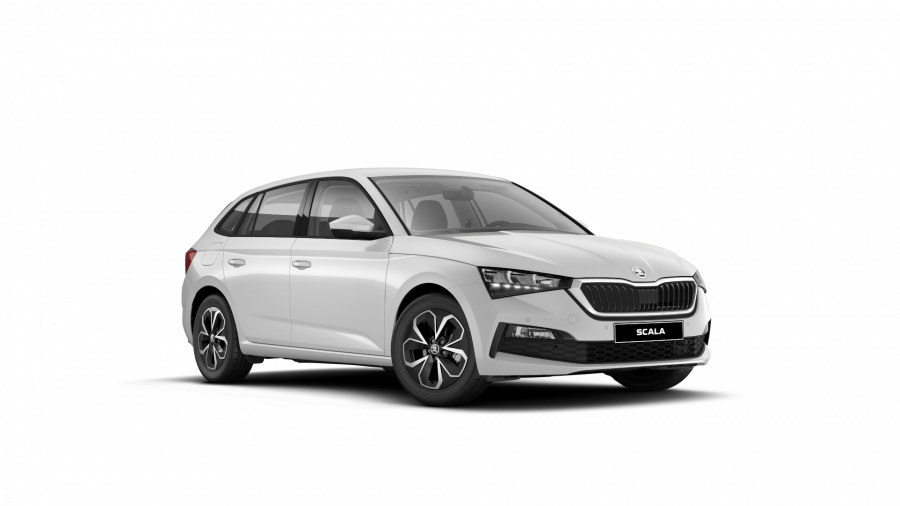 Škoda Scala, 1,0 TSI 81 KW 6-stup. mech., barva bílá