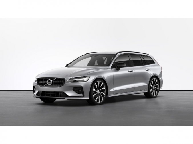 Volvo V60, kombi, R-Design B6 AWD Mild-Hybrid benzín, barva stříbrná