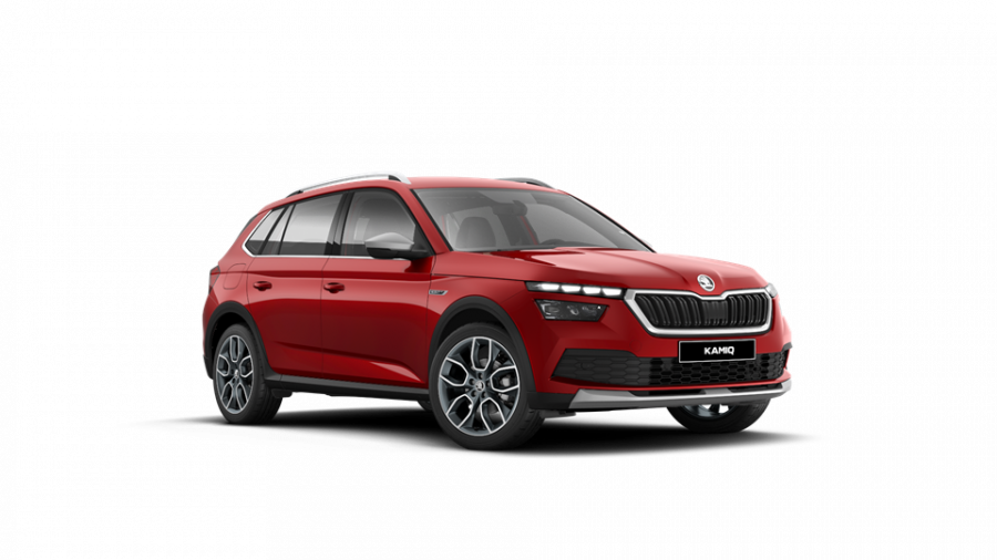 Škoda Kamiq, 1,0 TSI 81 KW 6-stup. mech., barva červená