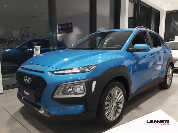 Hyundai Kona, 1,0 T-GDI 88 kW (95 NAT) 6 st. man, barva modrá