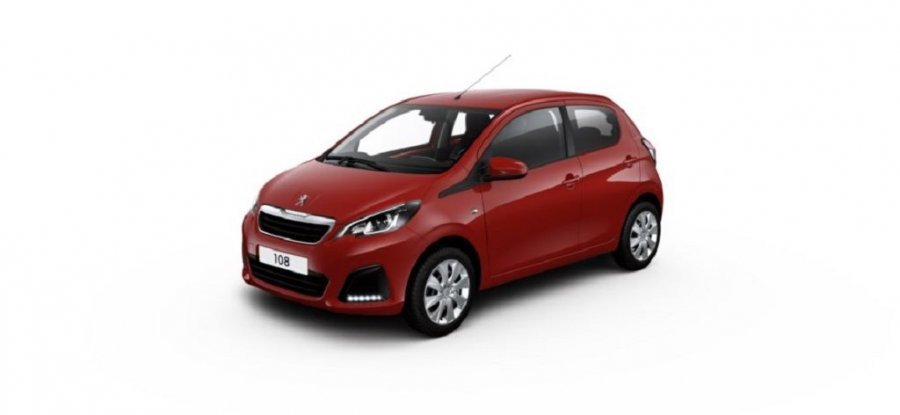 Peugeot 108, 5DV ACTIVE MAN5 1,0 VTi, barva červená