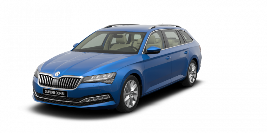 Škoda Superb, 2,0 TDI 110 kW 7-stup. automat., barva modrá