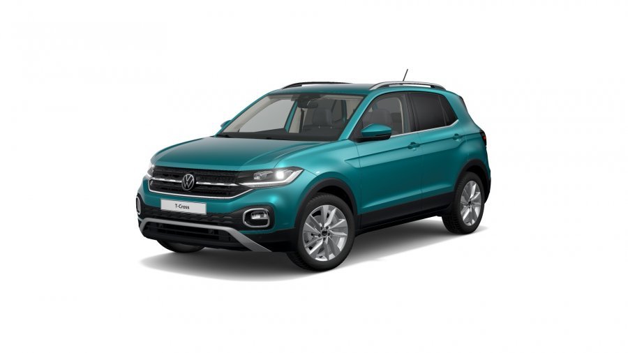 Volkswagen T-Cross, T-Cross Style 1,0 TSI 81 kW 6G, barva tyrkysová