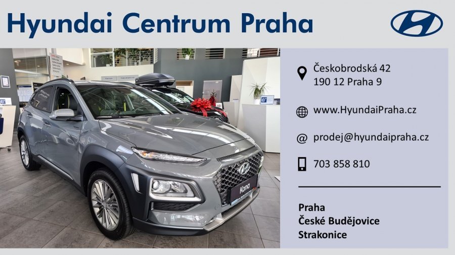 Hyundai Kona, 1,0 T-GDI 88 kW (95 NAT) 6 st. man, barva šedá